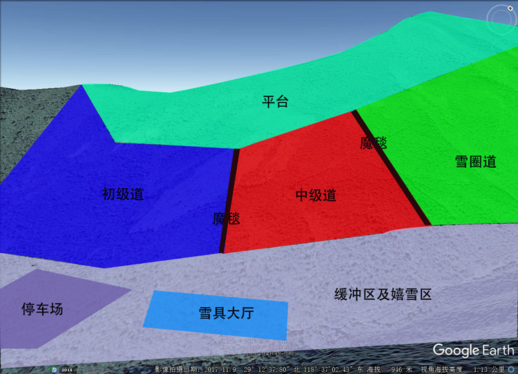 滑雪场分布图